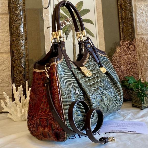 Brahmin🌿SERPENTINE HEARTWOOD ELISA SATCHEL 
NEW WITH ATTACHED TAG🍃$435 MSRP🍃 - Picture 15 of 15